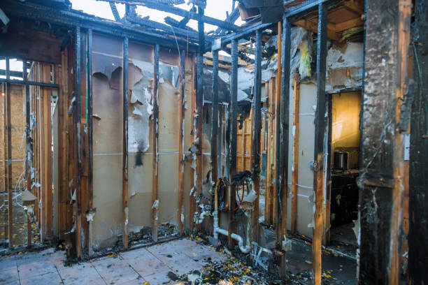 Professional Fire Damage Repair technician working in Mineola, NY